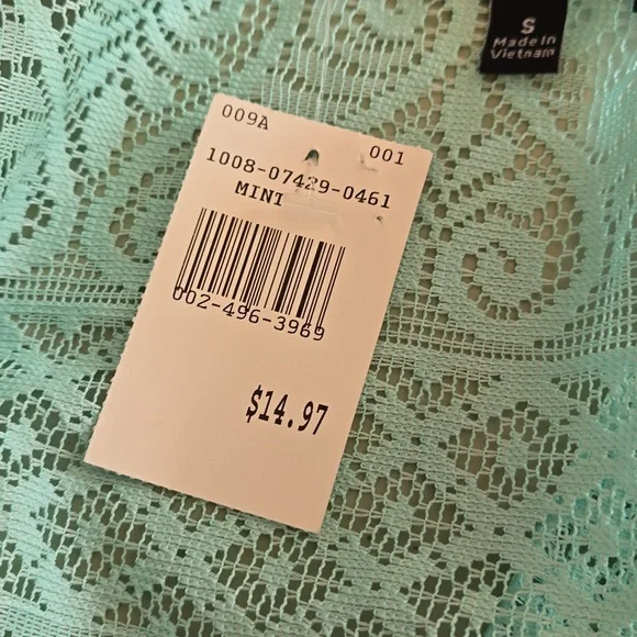 NWT Cleo green lace long jacket Sz S - Picture 9 of 9